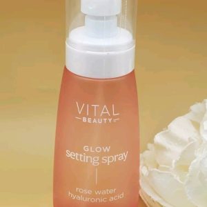 Vital Beauty Glow Setting Spray Rose Water Hyaluronic Acid 8 fl oz New & Sealed