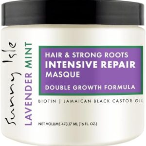 Sunny Isle Lavender Mint Hair and Strong Roots Intensive Repair Masque 16oz