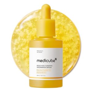 medicube Kojic Acid Turmeric Clarifying & Balancing Capsule Serum for Troubled Skin | Soothing & Brightening Facial Serum | Niacinamide & Glow Capsules for Hydration and Barrier Support | 1.01 fl.oz