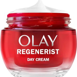 Olay Regenerist Day Face Cream, Anti-Wrinkle + Active Firming Skincare Moisturiser for women, Anti-Ageing Niacinamide and Peptides, Renews, Firms and Hydrates, Non-greasy 50ml