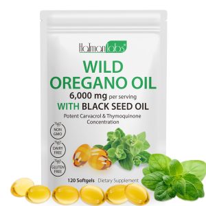 Wild Oregano Softgels 120 Count Pack Formulated Black Seed 6,000mg
