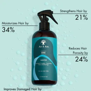 As I Am Bond Water - 16 oz - with Moringa, Amla, & Ceramides - Hair Repair Treatment For Damaged Hair