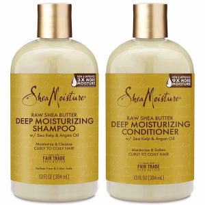 Set of Shea Moisture Raw Shea Butter Moisture Shampoo& Conditioner 13oz