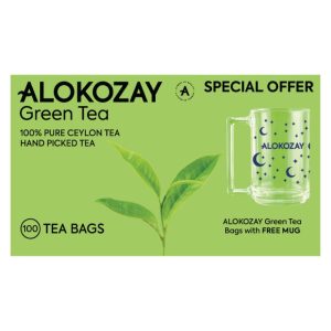 Green Tea - 100 Tea Bags + Free Mug