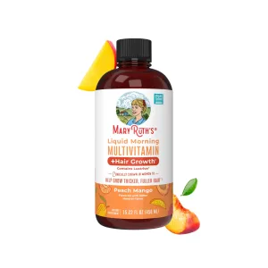 MARY RUTH'S - LIQUID MORNING MULTIVITAMIN + HAIR GROWTH | 450 ML | Peach Mango