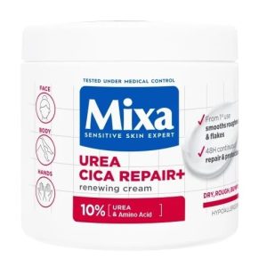 Mixa Urea Cica Repair Body Cream 400ml With 10% Urea, Shea Butter & Amino Acids For Very Dry Skin