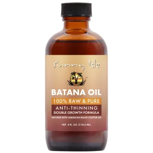 Sunny Isle Anti-Thinning Batana Oil Infused with Jamaican Black Castor Oil, 4 oz